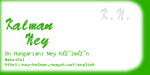 kalman ney business card